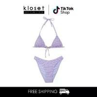ราคา Kloset Design Gingham Halter Bikini Set (KK22-SW014) ชุดว่ายน้ำผู้หญิง (1731919185929996492)