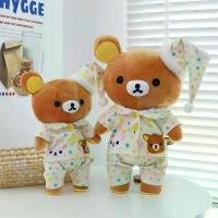 ราคา Cute Bear Pajamas Rilakkuma Plush Toy Sleeping Pillow Dormitory Doll Stuffed Toy Birthday Gift for Girls (1733345300718257296)