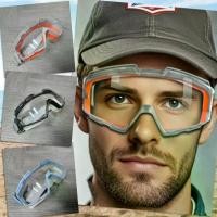 ราคา [จัดส่งทันที] Windproof Goggles, Safety Glasses, Mechanic's Glasses, Motorcycle Driving Glasses, Windproof, Dustproof, Exercise, Safety, Upgraded Model, Special Clear Lenses. (1734238901170636602)
