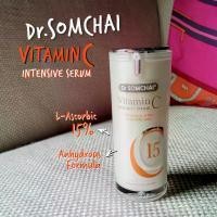 ราคา Dr.Somchai Vitamin C Intensive Serum 15 ml. เซรั่มวิตามินซีเข้มข้น 15% (บำรุงผิวหน้า, ผิวหมองคล้ำ, มีริ้วรอย) (1735441932830737889)