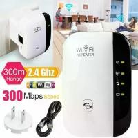 ราคา WiFi ตัวดูดเพิ่มความแรงสัญญาณไวเลส Wifi Repeater 300Mbps ตัวกระจายอินเตอร์เน็ต 2.4GHz WiFi Repeater Wireless Range Extender Booster 802.11N/B/G Network for AP Router ตัวรับสัญญาณ (1730853306199542024)