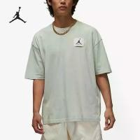 ราคา เสื้อยืดผู้ชาย Nike คอกลม แขนสั้น พร้อมกางเกงขาสั้นกีฬาแบบเรียบง่าย ของแท้ Air Jordan รุ่น DZ0605 321 (1735483995371701960)