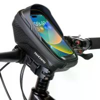 ราคา 1L Sun Visor Bike Frame Bag Waterproof Bike Phone Mount Bag Support Touch Screen Bicycle Upper Tube Bag for Smart Phones 4.7-6.8in (1735197516852921826)