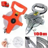 ราคา [GGJJ]ตลับเมตรวัดที่ เทปวัดระยะ เครื่องมือวัดระยะ ขนาด100เมตร Measuring tape, measuring tape, measuring tape, distance measuring tool, size 100 meters (1735230116615784066)