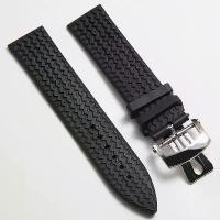 ราคา 21mm Waterproof Rubber Watchband For Chopard Rubber Texture Silicone Watch Band Black Men Women Tape Wrist Bracelet Logo On (1735374491434976289)