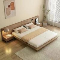 ราคา ✦Japanese style tatami bed modern minimalist style host bedroom large bed Nordic floor bed double bed frame low bed❅ (1735172012703450710)