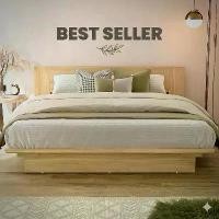 ราคา Tomato Home Donna Queen bed เตียงนอน5ฟุต เตียงไม้ | เตียงมินิมอล Chic สวยหรูเรียบง่าย | คุ้มค่า (1732234464178964882)