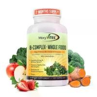 ราคา ส่งฟรี. Vitamin B plex, Moxyvites Vitamin B plex - B Vitamins Whole Food Supplement, B12 Methylcobalamin, B1, B2, B3, B5, B6, B7, B9 - for Stress, Energy and Immune Support, Vegan, 120 Capsules (17346