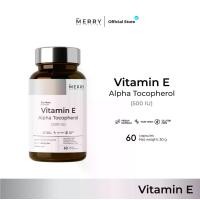 ราคา [1 กระปุก] The Merry Vitamin E Alpha Tocopherol (500 IU) วิตามินอี: 60 Capsules (1732291123231557724)