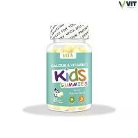 ราคา (60 เม็ด) VITA Calcium & Vitamin D Gummies แคลเซียมและวิตามินดีแบบกัมมี่ อาหารเสริมเด็ก (1735074052776298249)