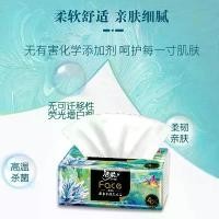 ราคา Jierou tissue paper, oil painting style, facial tissue, household hand wiping paper, four-layer thickened art tissue, economical pack, napkin paper (1735491989484438955)