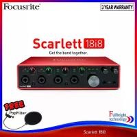 ราคา Focusrite Scarlett 18i8 (Gen3) USB Audio Interface ออดิโออินเตอร์เฟส เจนใหม่ล่าสุด เจนเนอเรชั่น 3 รับประกันศูนย์ไทย 3 ปี แถมฟรี! Pop Filter (1735355820801820292)