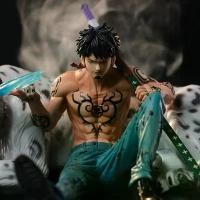 ราคา One Piece GK Figure Snow Leopard Law Sitting Pose Seven Warlords Trafalgar Law One Piece Model Anime Merchandise (1734724628755810190)