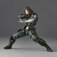 ราคา Kaiyodo Winter Soldier Revoltech AMAZING YAMAGUCHI Bucky Barnes Captain America Anime Action Figures toy birthday gifts (1734891270597084473)