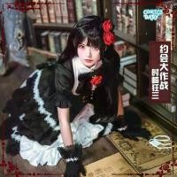 ราคา DATE A LIVE Tokisaki Kurumi Nightmare cosplay Costume Lolita style cosplay dress for women.​Female Wig JP Anime Halloween Party Lolita Dress For Women Date A Live Tokisaki Kurumi (1735310293012547129)