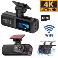 ราคา 4K Dash Cam พร้อม Night Vision G-Sensor กล้องติดรถยนต์ Driving Video Recorder (1734637027007104350)