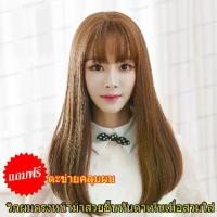 ราคา วิกผมยาวแบบตรง เส้นไหมเกาหลี วิกผมทั้งหัว วิกผมฟรีตาข่ายคลุมผม Long wig วิกหน้าหน้าม้าบาง เส้นผมนุ่มลื่น วิกผมผู้หญิง ผมปลอม (1735493021759931901)