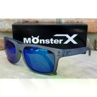 ราคา แว่นกันแดดแว่นกันแดด MonsterX Matte Clear Black /Lens Blue Polarized (1735176943176550276)