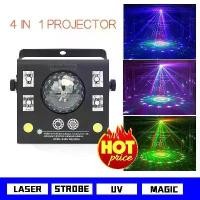 ราคา ไฟดิสโก้ 4in1 mini dicsco laser light PARTY LIGHT ไฟดิสโก้เทค Laser ไฟเทค ปาร์ตี้ ไฟเวที ดิสโก้ผับ (1734566128906831428)