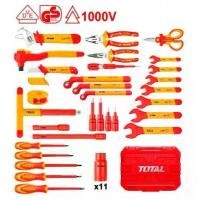 ราคา TOTAL ชุดเครื่องมือหุ้มฉนวน THKITH4101 41 ชิ้นชุด พร้อมกล่องพลาสติก 41 pcs Insulated Tools Set (1729649071061961154)