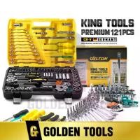 ราคา DELTON King Tools ชุดเครื่องมือ ประแจ ชุดบล็อก 121 ชิ้น(ชุดใหญ่) ขนาด 1/4 นิ้ว 3/8 1/2 ชุดประแจ รุ่นDKT-121PCS (1735459255613621525)