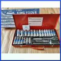 ราคา Euro King Tools บ๊อกชุด บล็อกชุดลูกบล็อกยาว รู1/2" (4หุน) 24ตัวชุด 6เหลี่ยม ของแท้ มีใบรับประกัน สินค้าพร้อมส่ง (1735056332379489801)