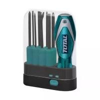 ราคา ♧ชุดไขควงอเนกประสงค์ Total 8 in 1 รุ่น THT250906 screwdriver ชุดซากุไรปาก เครื่องมือช่าง⊿ (1734907952117417659)