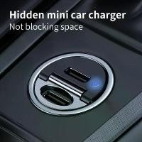 ราคา Car charger, ultra-mini 60W Type-C fast charger, super mini metal fast charging adapter PD3.0 dual port, suitable for iPhone 14 13 Pro Max, iPad, Samsung, Macbook (1735130086223218283)