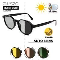 ราคา [COD] [tiktok]แว่นกันแดด ENVISZO รุ่น ES4881 ทรง Classic Vintage เหลี่ยมกลม เลนส์ออโต้ปรับแสงอัตโนมัติ (1735168249210439067)