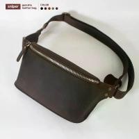 ราคา กระเป๋าคาดอกทรงวินเทจ หนังวัวแท้ Vintage Crossbody : Real Leather (1734689647798289534)