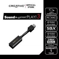 ราคา ซาวด์การ์ด USB、ซาวด์การ์ดภายในCREATIVE Sound Blaster PLAY!3 External USB Sound Card (1735048324664558721)
