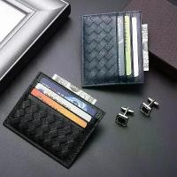 ราคา {UGUC} กระเป๋าใส่บัตร Card Holder หนังแท้ ลายถัก กระเป๋าใส่นามบัตร หนังแกะ กระเป๋าใส่บัตร กระเป๋าสตางค์ T239901 (1734772181669414476)