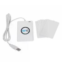 ราคา ACR122U NFC Card Reader Writer Plug and Play USB Device RFID Smart Card Writer Copier Duplicator for Access Control Electronic Ticketing (1734676892642215052)