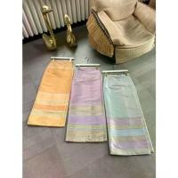 ราคา ผ้าถุงผ้าไหมพร้อมส่ง ผ้าถุงกึ่งสำเร็จตัดเย็บด้วย ผ้าทอไหมแพรวา เป็นผ้าชิ้นแบบผืนเย็บขอบตีเกล็ดเข้าเอว ไม่ใช่ทรงกระโปรง ไม่ได้อัดกาว (Silk Embroidery Gold Tinsel Thai Style Sinh) (1735483523135210987)