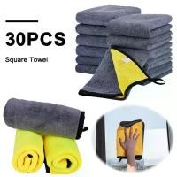 ราคา 30Pcs Car Wash Microfiber Towel Coral Fleece Absorbent Microfiber Cleaning Cloth Multifunctional for Car Cleaning (1735103366310364650)