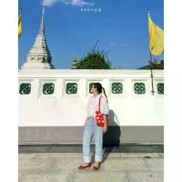 ราคา Sreepp - Polkadot tote bag กระเป๋าถักลายจุดสายยาวสะพายไหล่ มี 2 ไซซ์ small/big ค่ะ (1734565096144668260)