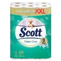 ราคา Scott Clean Care Toilet Paper, Extra Large Xxl, 24 Rolls (1735239906538915607)