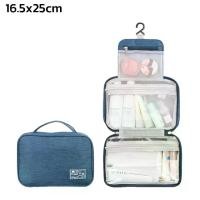 ราคา [COD] กระเป๋าแขวนในห้องน้ำ กระเป๋าจัดระเบียบ กระเป๋าใส่อุปกรณ์อาบน้ำ travel bag เก็บอุปกรณ์อาบน้ำ เครื่องสำอางค์ gadget ขนาด 16.5x25 cm. Simple Thailand (1735224922016482723)