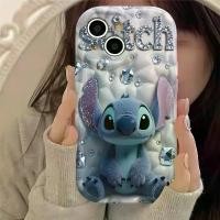 ราคา Disney Stitch Sparkling Disney Charm phone case, suitable for iPhone 17/ 16/ 15/ 14/ 13/ 12/ 11/ XS/ XR/ X Plus Pro Max, Mobile Accessory, Gadget Accessory, Cute Phone Case, Cart (1734934980730914618)