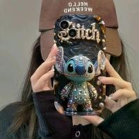ราคา Disney Stitch Sparkling Gemstone Phone Case, suitable for iPhone 17/16/15/14/13/12/11/8/7/6/XS/XR/X Plus Pro Max, gadget accessory, smartphone case, sparkling details, Disney the (1734504305167926282)