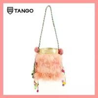 ราคา TANGO กระเป๋าแฟชั่นสตรีรุ่น CAT กระเป๋าหนังแท้ กระเป๋าขนนก นิ่ม ฟู (1735258801333438242)