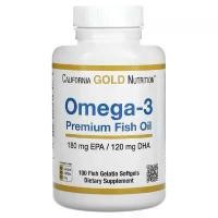 ราคา [จัดส่งโดยตรง]EXP07/:27Omega3 พร้อมส่ง California Gold Nutrition, Omega-3 Premium Fish Oil, 100 Fish Gelatin Softgels สินค้าขายดีประจำเดือน (1735243964371535566)