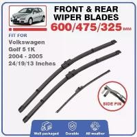 ราคา สำหรับ Volkswagen VW Golf 5 รุ่น V (1K MK5) ปี 2003/2004/2005 ระบบปัดน้ำฝนหน้าและหลัง รุ่น Rabbit GTI และรุ่น Wagon รองรับทั้งแบบขับข้ามประเทศ (LHD) และขับทางซ้าย (RHD) อุปกรณ์เสริมกระจกหน้ารถ (173496