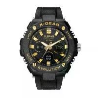 ราคา นาฬิกาแบรนด์ X-GEAR แบรนด์แท้ 100% กันน้ำ สายเรซิ่นอย่างดี นาฬิกาควอทซ์ นาฬิกาหรูหรา นาฬิกาผู้ชาย หน้าจอแสดง 2 ระบบ ระบบอนาล๊อค-ดิจิตัล สินค้าพร้อมกล่องแบรนด์ (1730101333185170080)
