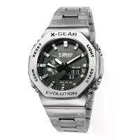 ราคา นาฬิกาแบรนด์ X-GEAR แบรนด์แท้ 100% กันน้ำ สายสแตนเลทอย่างดี นาฬิกาควอทซ์ นาฬิกาหรูหรา นาฬิกาผู้ชาย หน้าจอแสดง 2 ระบบ ระบบอนาล๊อค-ดิจิตัล สินค้าพร้อมกล่องแบรนด์ (1730099248488942240)