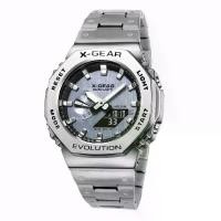 ราคา นาฬิกาแบรนด์ X-GEAR แบรนด์แท้ 100% กันน้ำ สายสแตนเลทอย่างดี นาฬิกาควอทซ์ นาฬิกาหรูหรา นาฬิกาผู้ชาย หน้าจอแสดง 2 ระบบ ระบบอนาล๊อค-ดิจิตัล สินค้าพร้อมกล่องแบรนด์ (1730101122361887392)