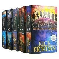 ราคา [COD] 5 Books Percy Jackson Heroes of Olympians Second Season English Original Novel Books Children's English Picture Book Sets (1735265468082717973)