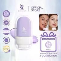ราคา [COD] [Tiktok][1 ชิ้น ฿139+FREE 2-in-1 Soft Beauty Sponge]SKS BIO FORMULA FDA รองพื้นชนิดน้ำ เปลี่ยนสี กระจ่างใส พร้อมไนอาซินาไมด์ แต่งหน้าธรรมชาติ 30g การปรับโทนสีผิวอัจฉริยะ เบสม่วงใน7–11 (173526716