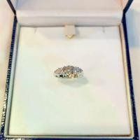 ราคา Titapa Jewelry แหวนเพชร CZ เพชรกลาง50ตัง เพชรเหลี่ยมสวย วิบวับ ฝังเพชรแบบไล่ไซส์เพชร สวยเรียบหรู โดดเด่น แบบยอดนิยม ใส่ได้ทุกโอกาส (1735331208837564346)