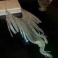 ราคา 【16-CES】 Long Tassel Inlaid Rhinestone Belly Chains Exaggerated Body Chain Fashion Luxury Matching Skirts Waist Jewelry Women Wedding (1735006355014583813)